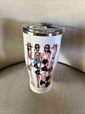 ORCA Brittany Fuson Beach Babes Chaser Tumbler White & Black